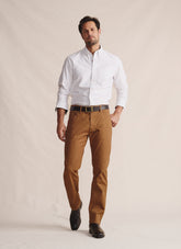 Aberdeen Long Sleeve Shirt - White Oxford